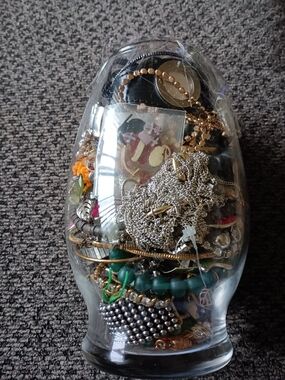 Assorted Jewelry Jar